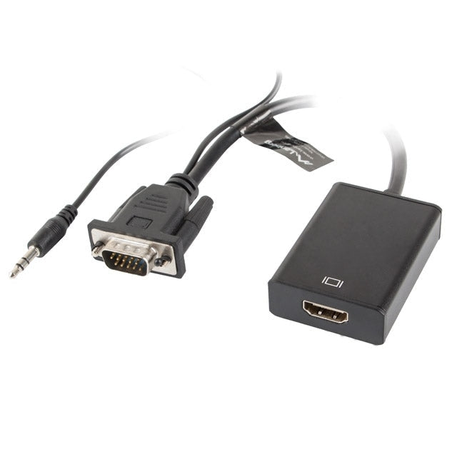 Адаптер Lanberg adapter VGA (f) + audio 3.5mm jack
