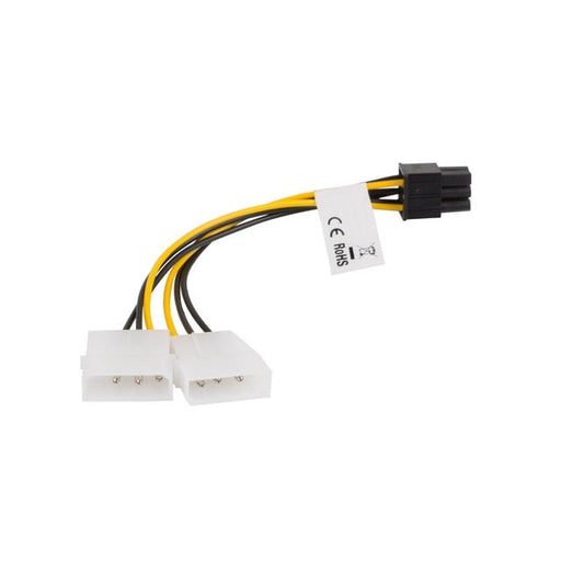 Адаптер Lanberg HDD 2x molex (m/f) 3 pin - > btx 6