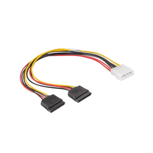 Адаптер Lanberg molex (m) 4 pin - > 2x SATA (f) 15