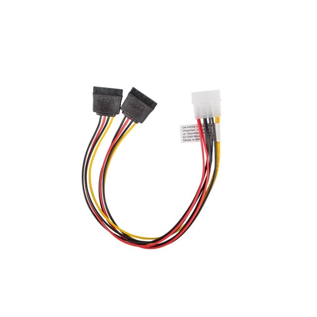 Адаптер Lanberg molex (m) 4 pin - > 2x SATA (f) 15