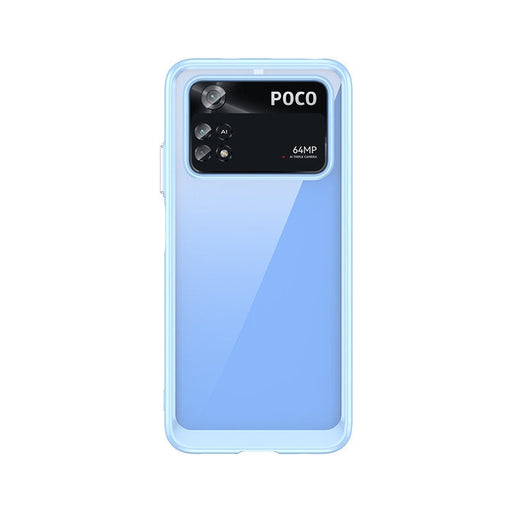 Кейс Outer Space за Xiaomi Poco M4 Pro с гъвкава рамка син