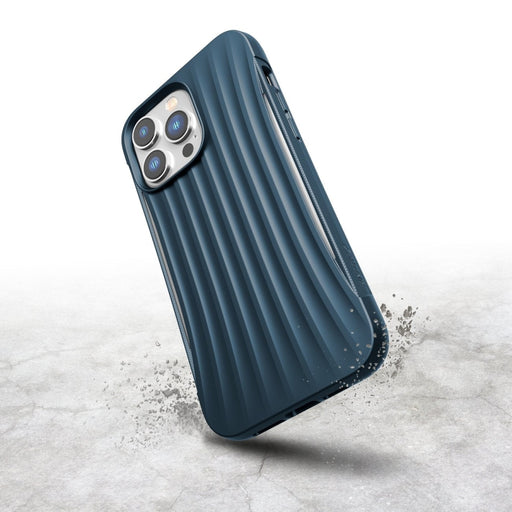 Кейс Raptic X - Doria Clutch Case за iPhone 14 Pro син гръб