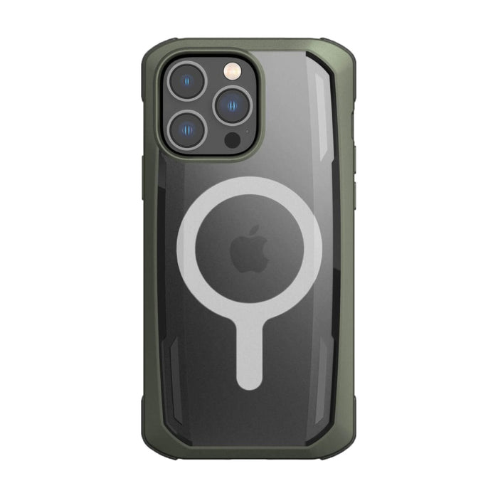Кейс Raptic X-Doria Secure Case за iPhone 14 Pro with MagSafe, брониран гръб, зелен