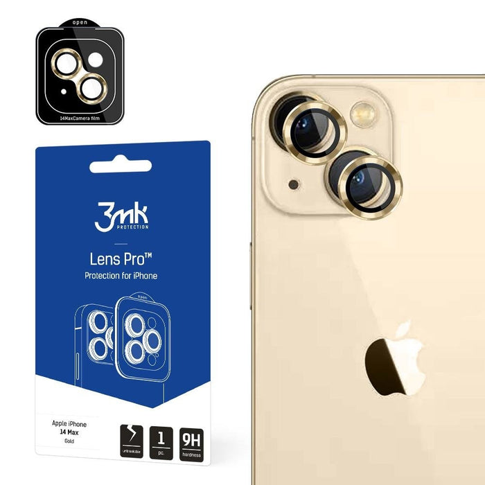 Протектори за камера 3mk Lens Protection Pro за Apple iPhone 14 Plus, златисти