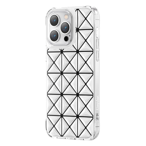 Кейс Kingxbar Miya Series за iPhone 14 Pro черно - бял