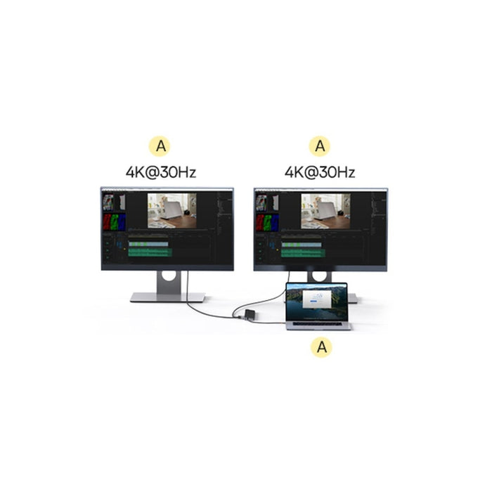 Хъб Baseus EliteJoy Gen2 USB - C към 1x HDMI/ 3x