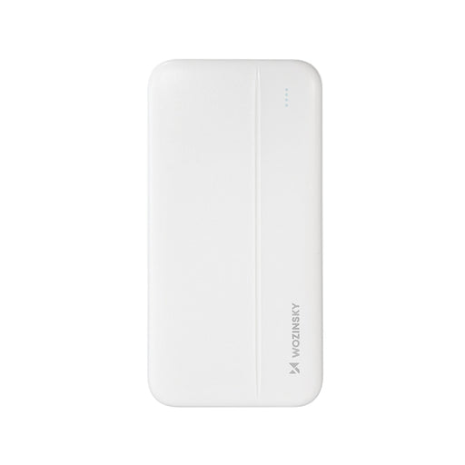Преносима батерия Wozinsky 10000mAh 2x USB бяла (WPBWE1)
