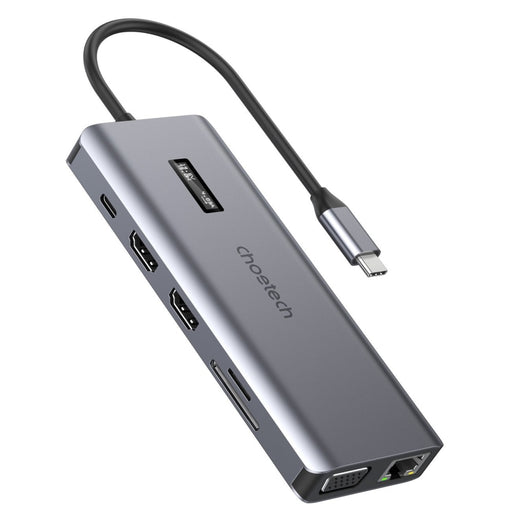 12в1 Хъб Choetech с дисплей USB - C към