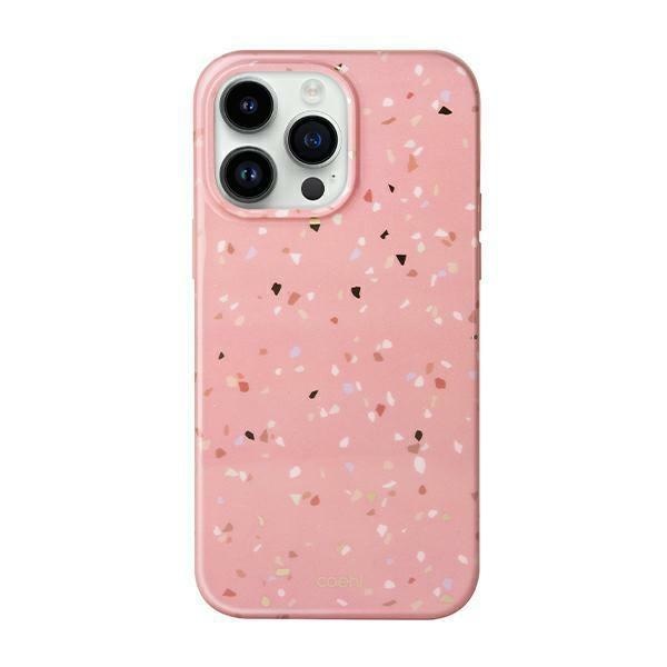 Кейс Uniq Coehl Terrazzo за iPhone 14 Pro Max 6.7" розов / корал