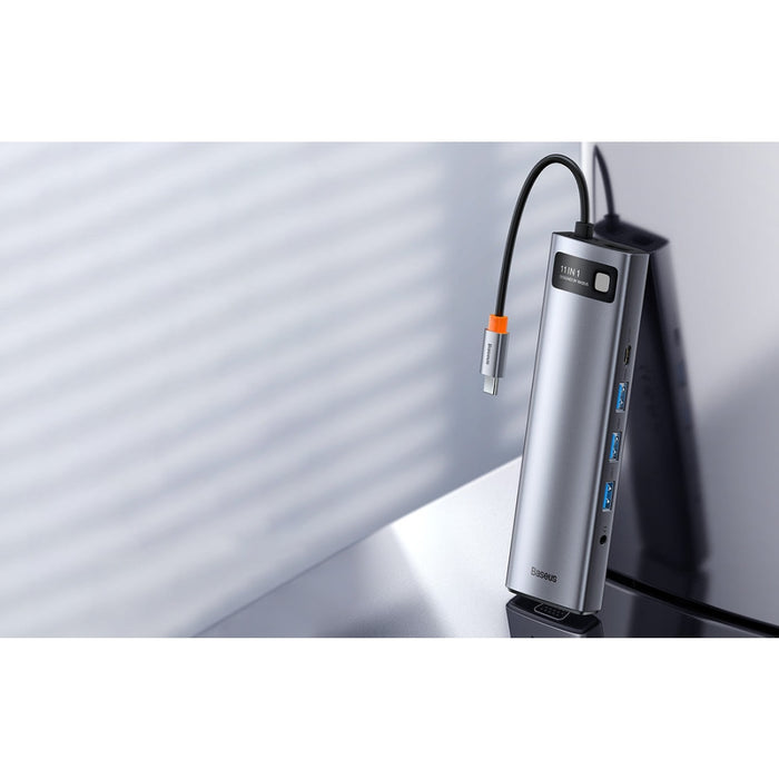 Хъб адаптер 11в1 Baseus Metal Gleam Series USB