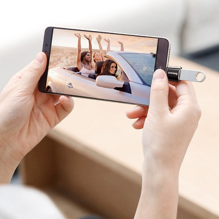 Адаптер Baseus USB към Type - C 2.4A черен