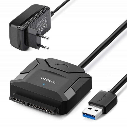 UGREEN USB 3.0 - SATA адаптер за дискове 2,5’’/3,5’’ (черен)
