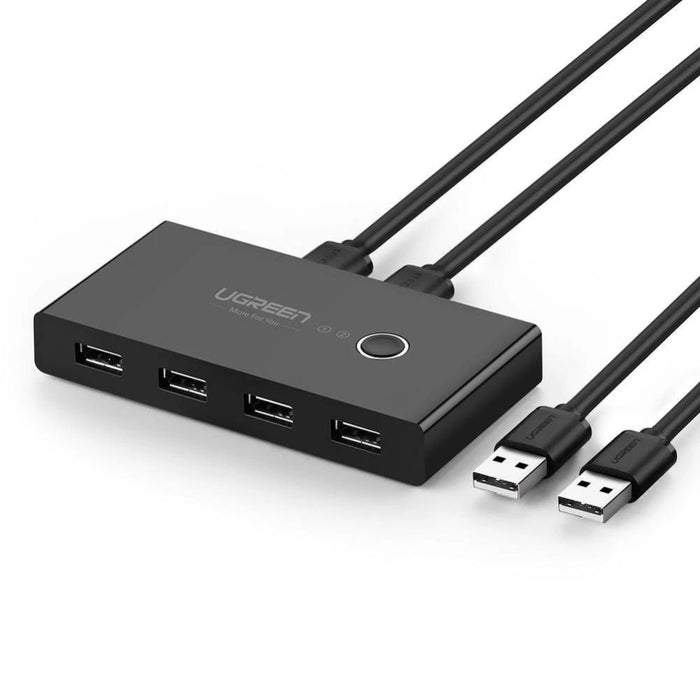 Превключвател UGREEN USB 2.0 4x 1x micro черен