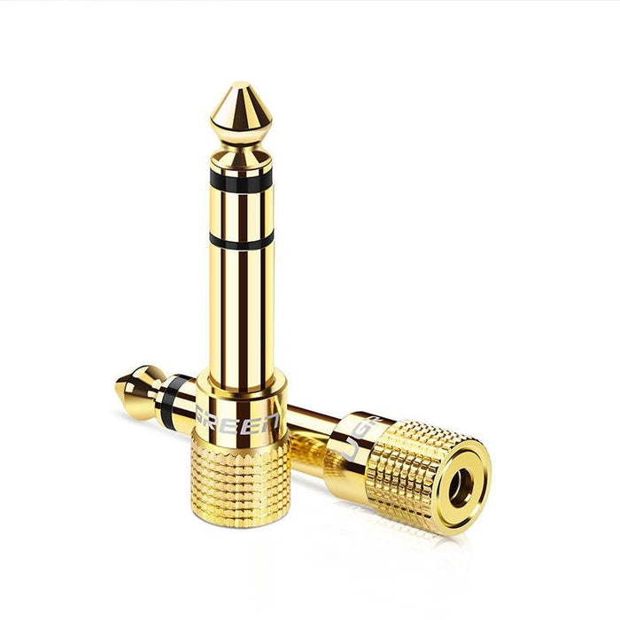 UGREEN 20503 Преходник от 6.5mm жак към 3.5mm мини (златист)