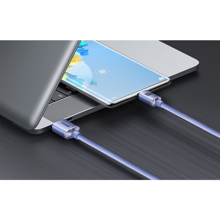 Кабел за зареждане USB към USB - C Baseus Crystal Shinе 100W