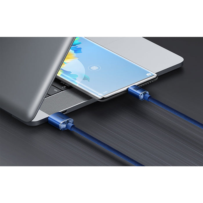 Кабел за зареждане USB към USB - C Baseus Crystal Shinе 100W