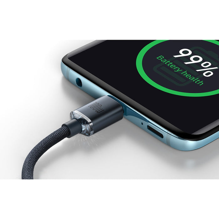 Кабел за зареждане USB - C към Baseus Crystal Shinе 100W