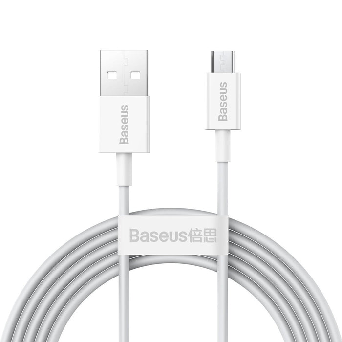 Кабел Baseus Superior Series USB към micro 2A 2m бял