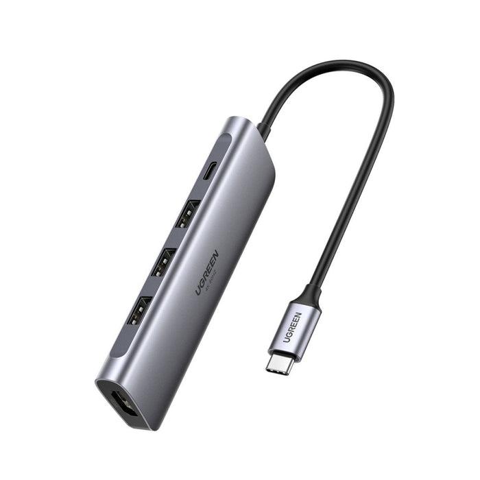 UGREEN Хъб Адаптер 5 - в - 1 USB - C към 3x