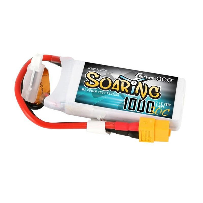 Батерия Gens Ace Soaring 1000mAh 7.4V 30C 2S1P XT60