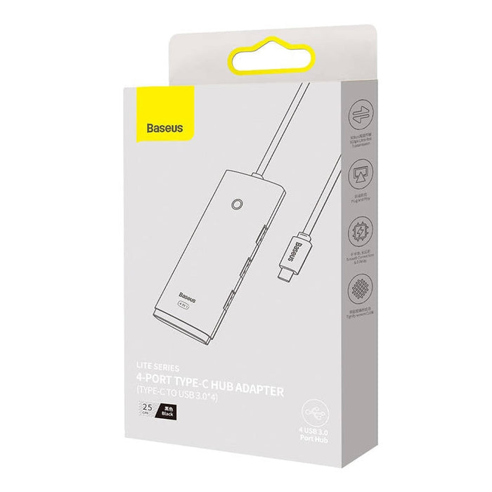Хъб 4в1 Baseus Lite Series USB-C към 4x USB 3.0 USB-C 25cm