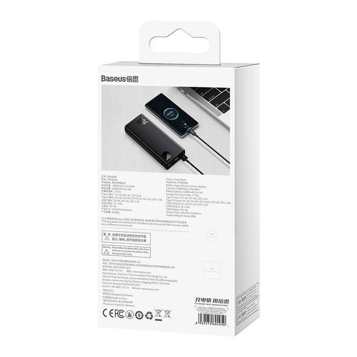 Преносима батерия Baseus Adaman Metal 20000mAh 30W черна