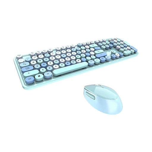 Безжичен комплект клавиатура + мишка MOFII Sweet 2.4G (син)