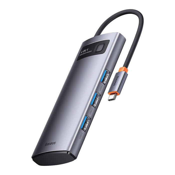 Хъб 4в1 Baseus Metal Gleam Series USB - C към 4x USB 3.0