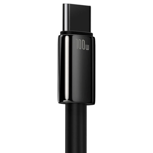 Кабел Baseus Tungsten Gold USB към USB-C 100W 2m черен