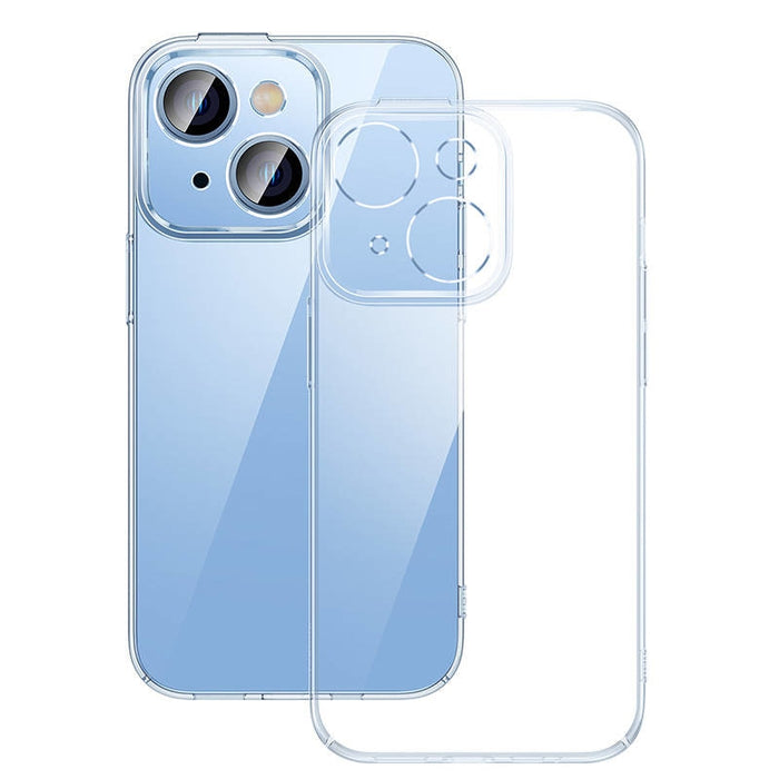 Кейс Baseus Crystal Magnetic за iPhone 14 + скрийн протектор от закалено стъкло, прозрачен