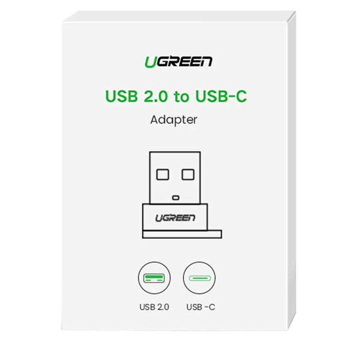 Адаптер UGREEN USB - A 2.0 към USB - C черен