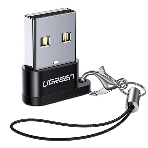Адаптер UGREEN USB - A 2.0 към USB - C черен