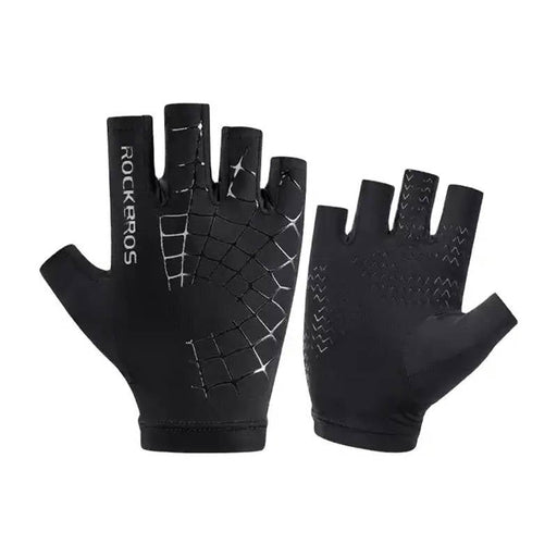 Ръкавици за колоездене без пръсти Rockbros S202BKL черни