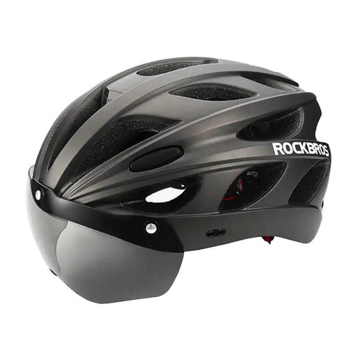 Велосипедна каска с очила Rockbros TT - 16 черна