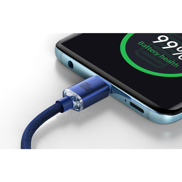 Кабел за зареждане USB - C към Baseus Crystal Shinе 100W
