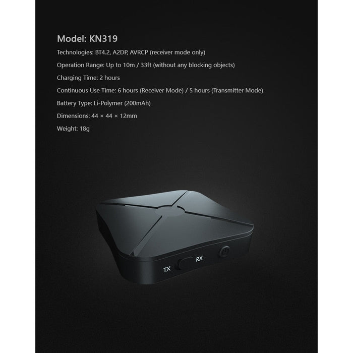 2в1 Bluetooth Трансмитер и Рисийвър за телевизор компютър