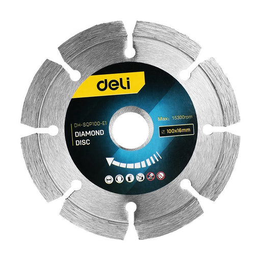 Диамантен диск за ъглошлайф Deli Tools EDH - SQP100 - E1