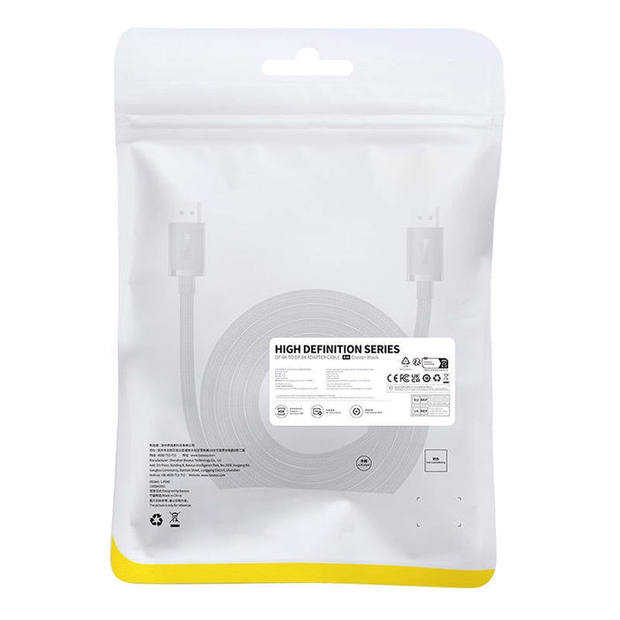 Кабел Baseus High Definition DP 8K към 3m черен