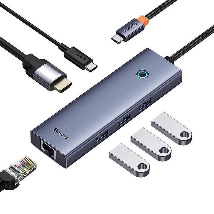 6в1 Хъб Baseus UltraJoy USB - C към 1x HDMI4K@30Hz
