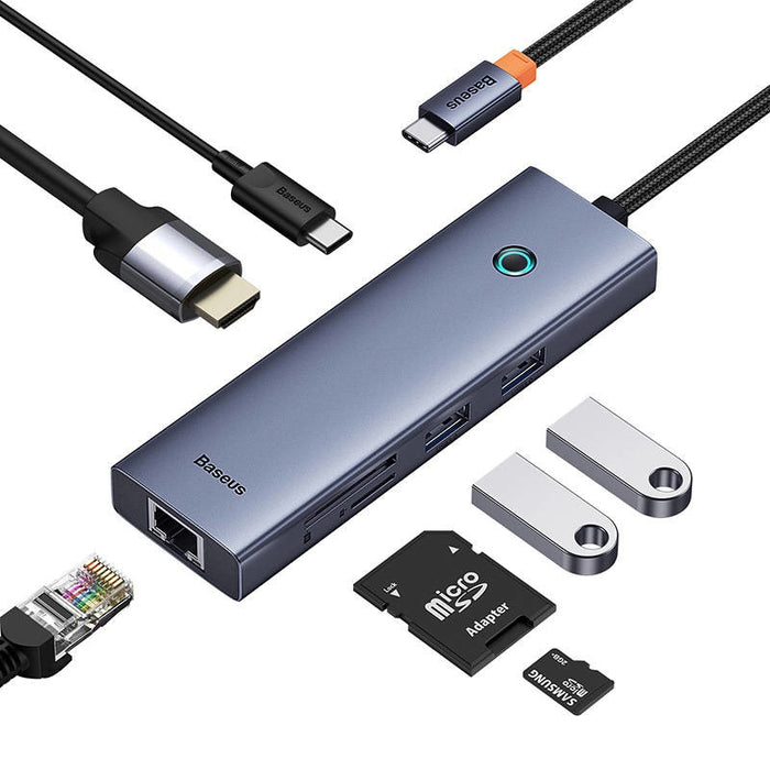 7в1 Хъб Baseus UltraJoy USB - C към 1x HDMI4K@30Hz
