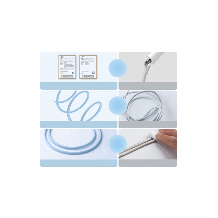 Кабел за зареждане USB към Lightning Baseus Jelly 2.4A 1.2m