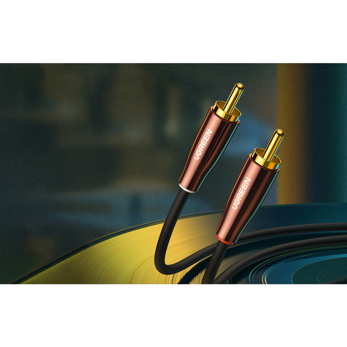 Kабел UGREEN AV170 2x RCA (чинч) към 3.5mm жак