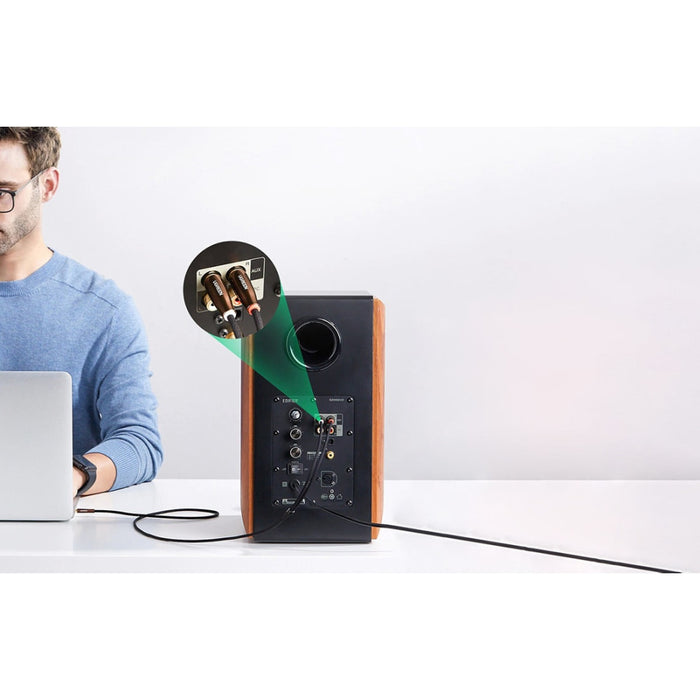 Kабел UGREEN AV170 2x RCA (чинч) към 3.5mm жак