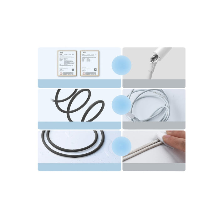 Кабел за зареждане USB към Lightning Baseus Jelly 2.4A 1.2m