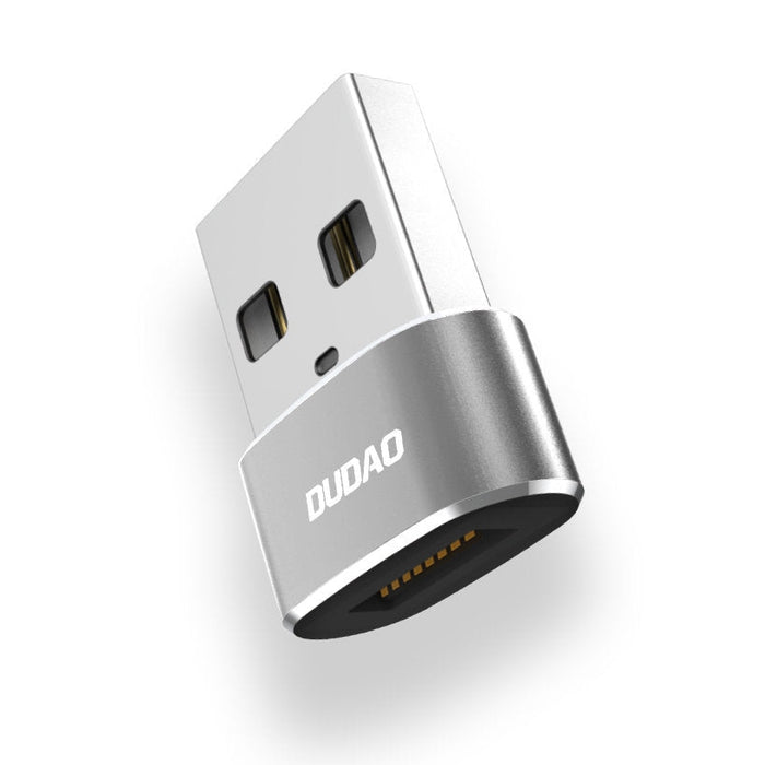 Адаптер Dudao L16AC USB - C USB черен