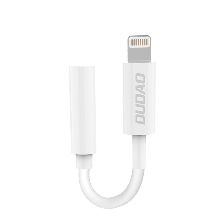 Адаптер Dudao L16i от Lightning към 3.5 mm жак бял