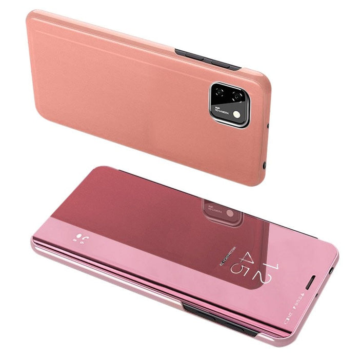 Калъф за Huawei Y5P, функция за стойка, розов