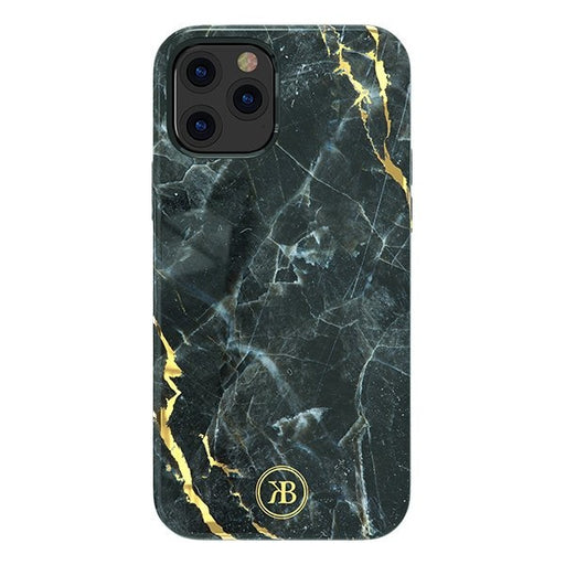 Калъф за телефон Kingxbar Marble Series iPhone 12 Mini черен
