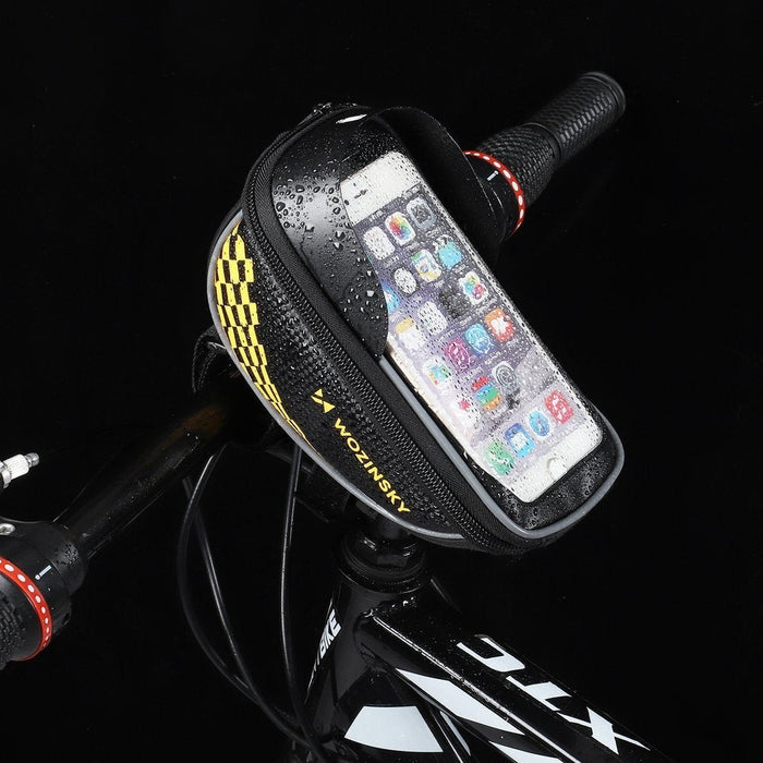 Чанта за телефони рамка на велосипед Wozinsky Черен