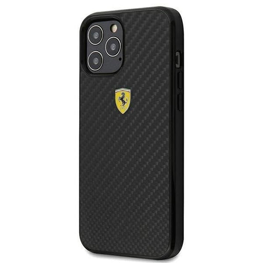 Калъф за телефон Ferrari iPhone 12 Pro черен